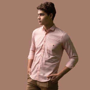 OTTO - Pink Plain Shirt. Slim Fit - IMPERIAL-OD_PINK –